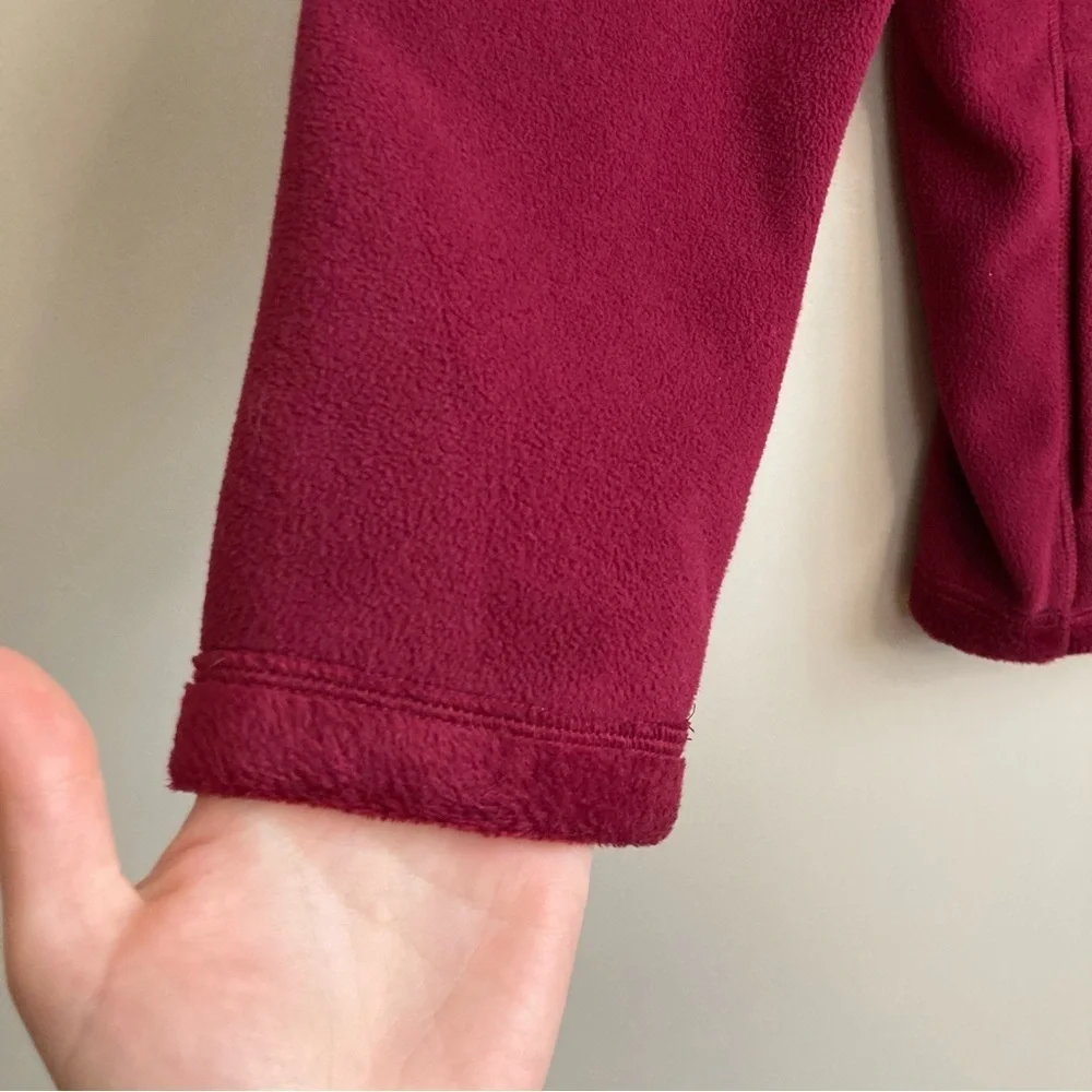 Style & Co. Magenta Reversible Fleece and Plush Full Zip Sweatshirt M - Picture 7 of 9